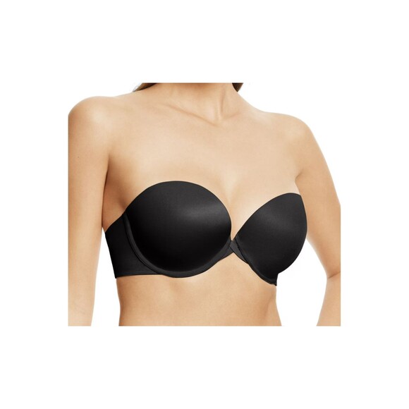 WACOAL 854220 Amazing Assets Strapless Push Up Bra Detachable Straps Black 30D - Picture 1 of 4